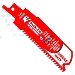Diablo Steel Demon 4 in. Carbide Tipped Thick Metal Reciprocating Saw Blade 8 TPI 1 pc