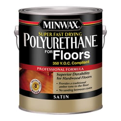 Minwax Satin Clear Oil-Based Fast-Drying Polyurethane Floor Varnish 1 gal