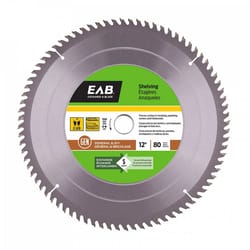 Exchange-A-Blade 12 in. D X 1 in. Shelving Carbide Finishing Saw Blade 80 teeth 1 pk