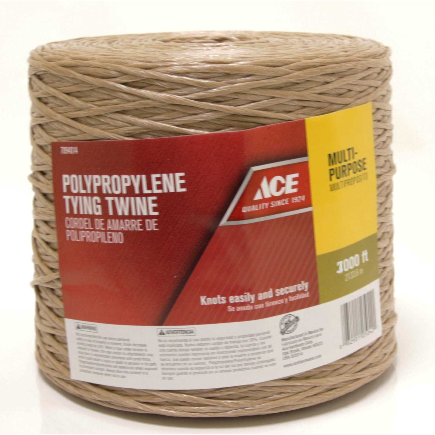 Ace 3000 ft. L Tan Twisted Poly Twine Ace Hardware