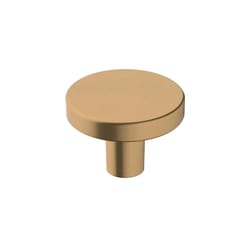 Amerock Versa Contemporary Round Cabinet Knob 1-3/8 in. D 1 in. Champagne Bronze 6 pk