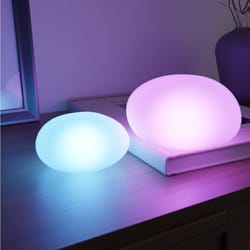 Globe Electric Squish Manual Battery Powered Pebble LED Night Light w/USB Port