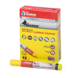 C.H. Hanson Premier No Melt 4.5 in. L Lumber Crayon Yellow 1 pc