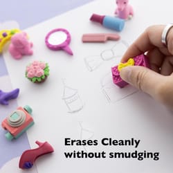 Bazic Products Assorted Pencil Eraser 4 pk