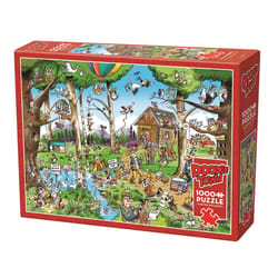 Cobble Hill DoodleTown Birdwatcher's Paradise Jigsaw Puzzle Multicolored 1000 pc