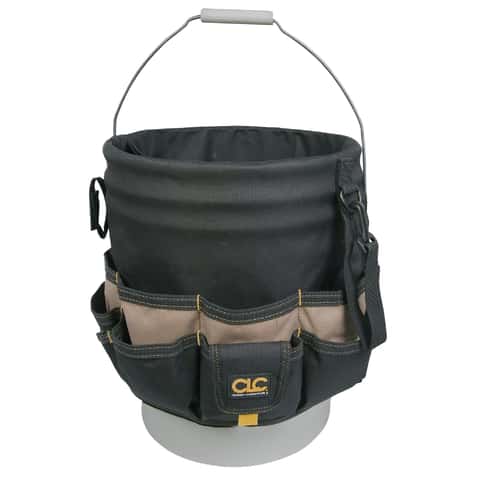 CLC 3 in. W X 12.75 in. H Polyester Bucket Organizer 48 pocket Black/Tan 1  pc - Ace Hardware