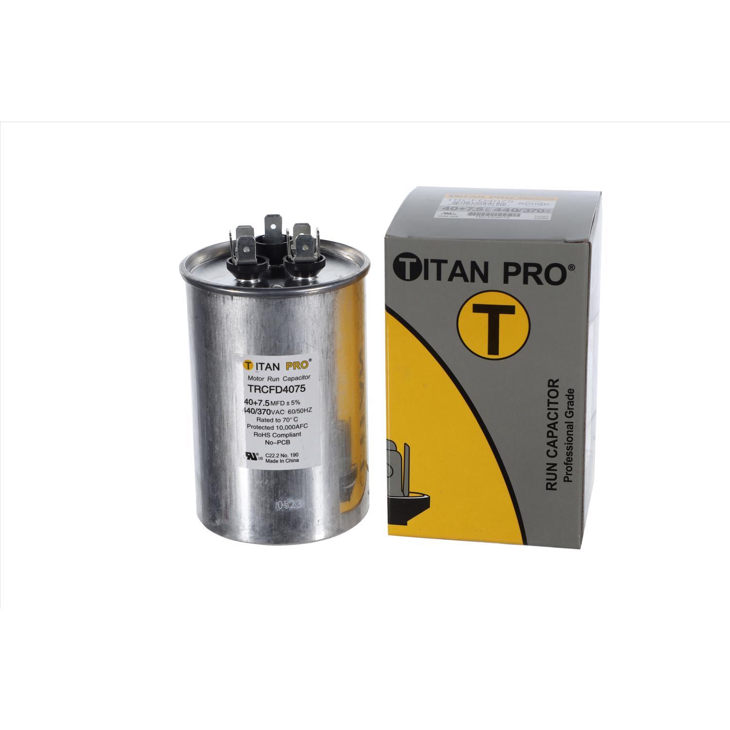 Amazon.com: TITAN PRO TRCFD4075 Dual Rated Motor Run