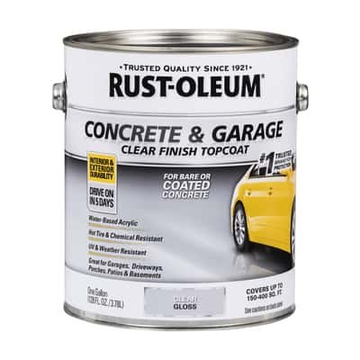 Rust-Oleum Concrete & Garage Gloss Clear Floor Paint 1 gal - Ace Hardware