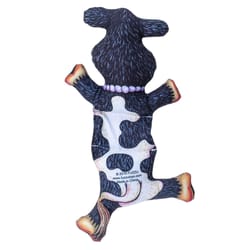 Fuzzu Barnyard Flops Multicolored Big Moo Dog Toy Small AWG 1 pk