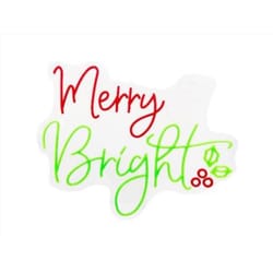 Luxe Light Decor LED Merry and Bright Hanging Decor