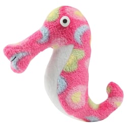 Boss Pet Zanies Pink Polyester Sea Charmer Sea Horse Dog Toy 1 pk