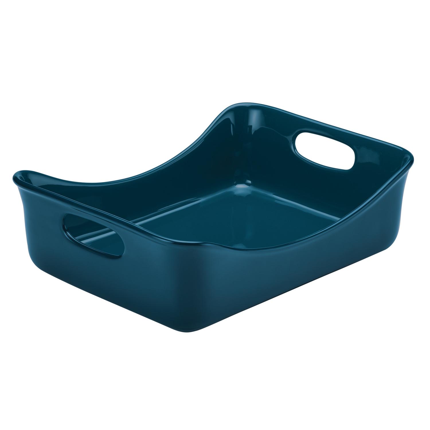 Rachael Ray 9 in. W X 12 in. L Baking Dish Blue 1 pc Sansujyuku sansujyuku.com