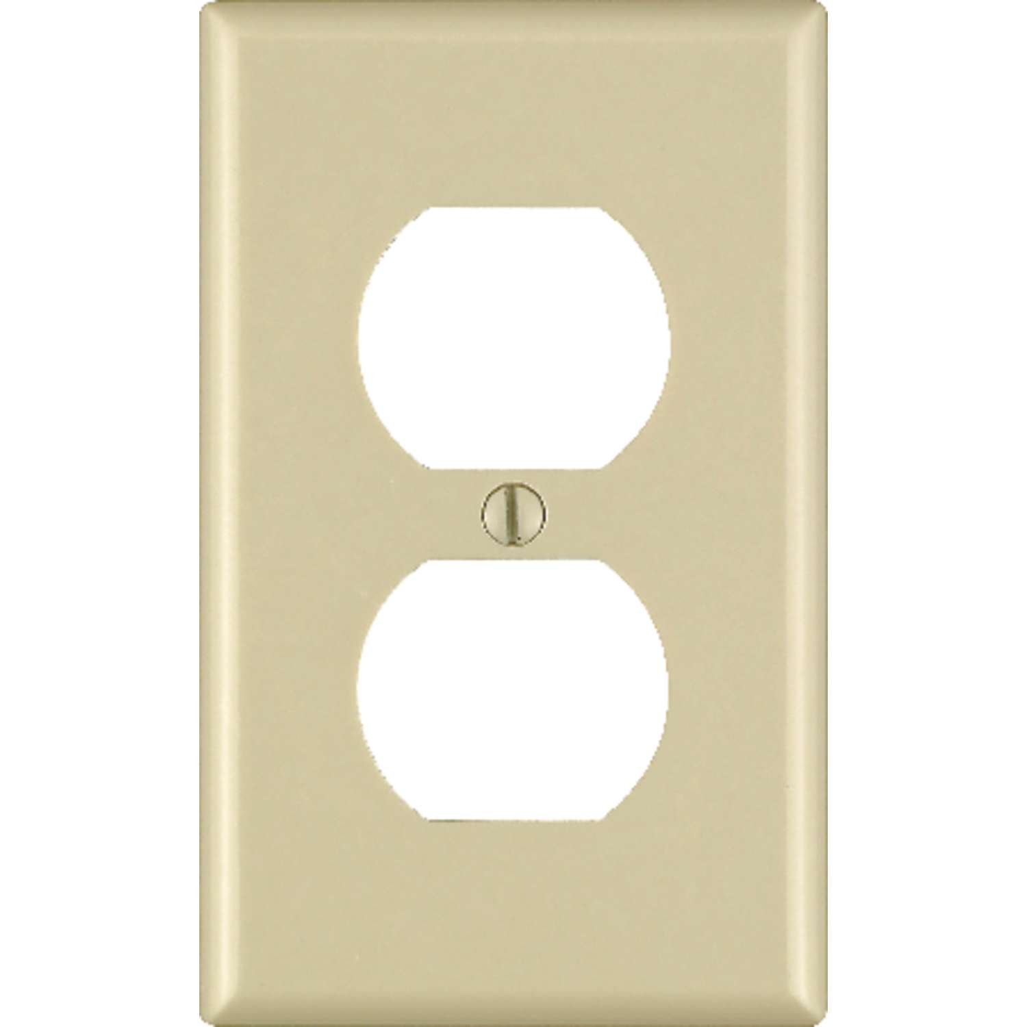 Leviton Ivory 1 Gang Thermoset Plastic Duplex Outlet Wall Plate 1 Pk Ace Hardware 9236