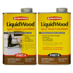 Abatron LiquidWood Transparent Clear Epoxy Wood Consolidant Kit 2 pt