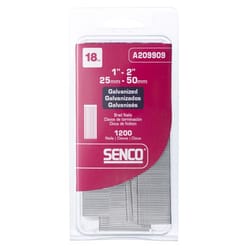 Senco 2 in. L X 18 Ga. Straight Strip Galvanized Brad Nails 1,200 pk