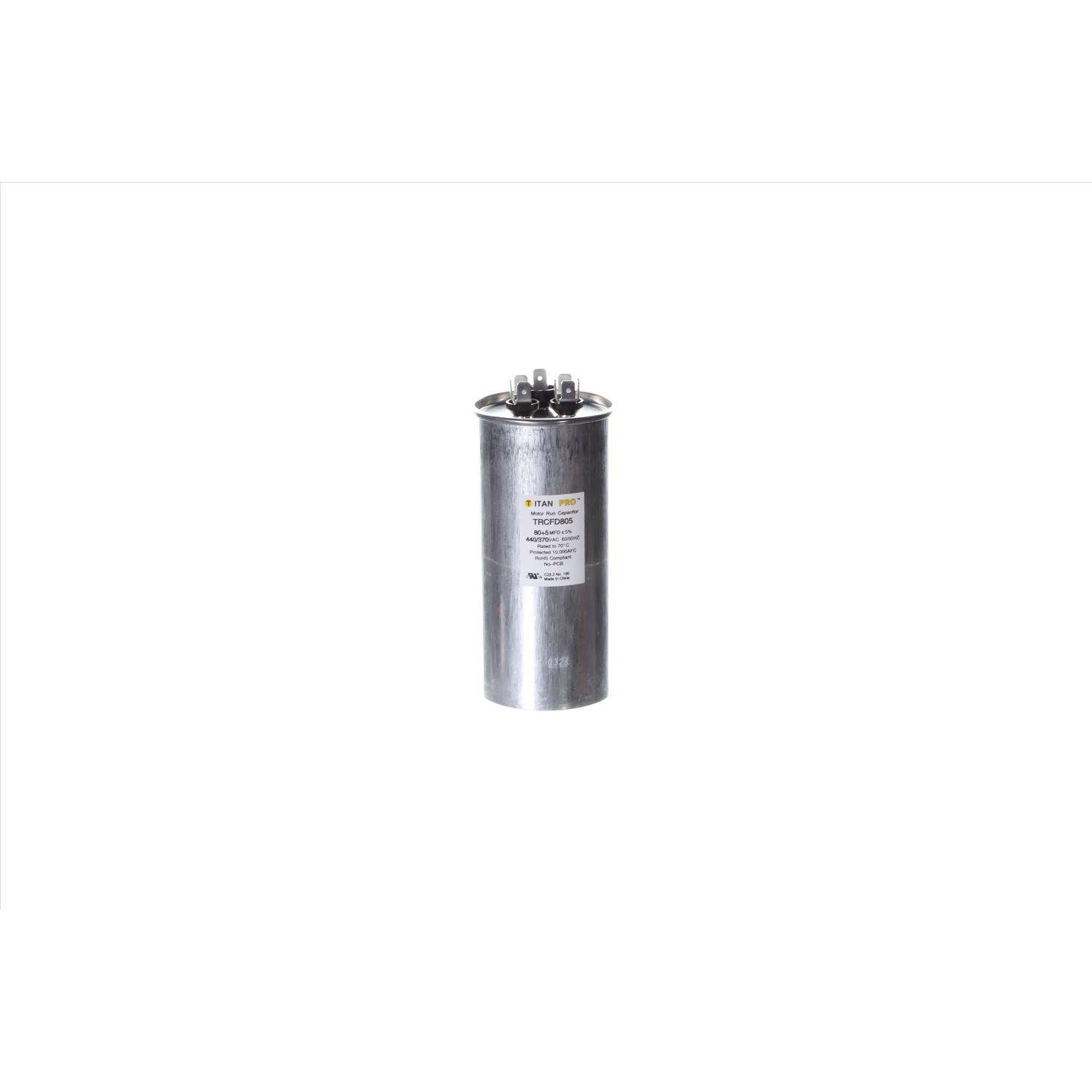 Titan Pro 80+5 MFD 440 V Round Run Capacitor Ace Hardware
