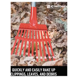 Corona 60.5 in. 11 Tine Steel Shrub Rake Aluminum Handle