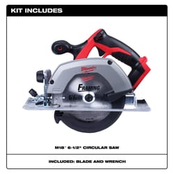 Milwaukee M18 6-1/2 in. Cordless Brushed Circular Saw Tool Only