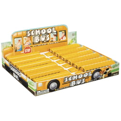 Toysmith School Bus Yellow 12 pc