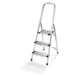 Polder 3-Step 52.5 in. H 225 lb. capacity 3 step Aluminum Folding Step Stool