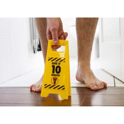 Scobie Boxer Gifts Satisfying Poo Warning Sign Board Plastic 1 pk