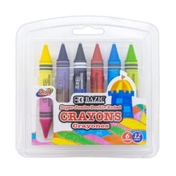 Bazic Products Super Jumbo Assorted Color Crayons 12 pk