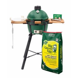 Big Green Egg 13 in. MiniMax EGG Package with Folding Nest and Mates Charcoal Kamado Grill and Smoke