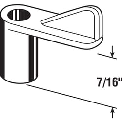 Prime-Line Bright White Plastic Screen Clip For 7/16 inch 12 pk