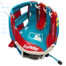 Franklin Air Tech Red/Royal PVC Baseball Glove 1 pk