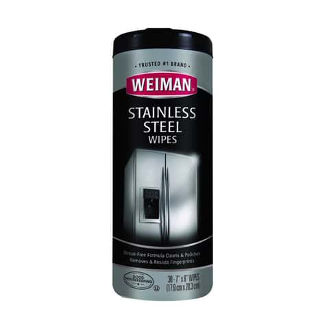 Weiman Stainless Steel Cleaning Wipes, 30 Count 