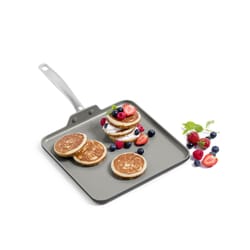 GreenPan Chatham Ceramic Coated Aluminum Griddle 11 in. Gray