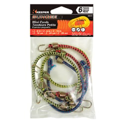 Keeper Assorted Bungee Cord Set assorted in. L X 0.16 in. 1 pk
