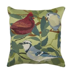 Liora Manne Green Marina Olefin Throw Pillow 18 in. H X 7 in. W X 18 in. L