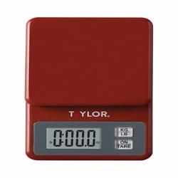 Taylor White Digital Kitchen Scale 11 lb