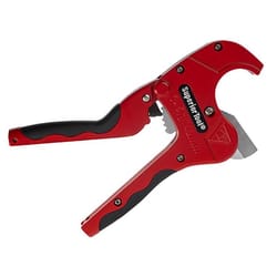 Superior Tool 1-5/8 in. Ratcheting Pipe Cutter 10 in. L Black/Red 1 pc