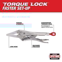 Milwaukee Torque Lock 6 in. Forged Alloy Steel Long Nose Pliers