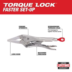 Milwaukee Torque Lock 6 in. Forged Alloy Steel Long Nose Pliers