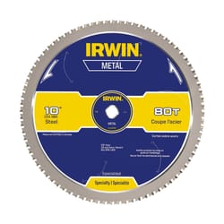 Irwin Marathon 10 in. D X 5/8 in. Steel Circular Saw Blade 80 teeth 1 pk