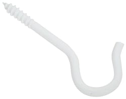 National Hardware White Steel Ceiling Hook 25 lb. cap. 1 pk