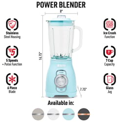 Haden Blue Plastic Blender 1.75 L 5 speed