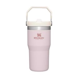 Stanley IceFlow 20 oz Rose Quartz BPA Free Double-wall Vacuum Insulated Straw Tumbler