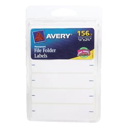Avery White Tabbed File Folder 156 pk