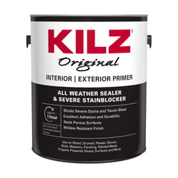 KILZ Original Interior/Exterior White Flat Oil-Based Alkyd Oil Primer 1 gal