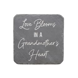 Pavilion Stones with Stories Gray Cement/Stone 7.75 in. H Grandmother Stepping Stone