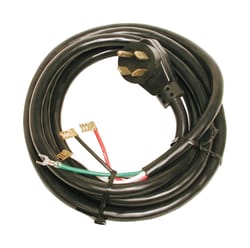 Dial Black Plastic Angle Plug Motor Cord
