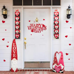 Glitzhome Happy Valentine's Day Wall Decor Iron 1 pc