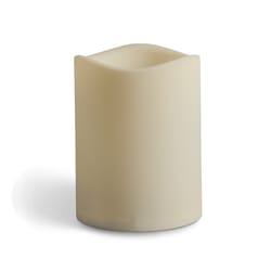 Everlasting Glow White Vanilla Scent LED Pillar Candle