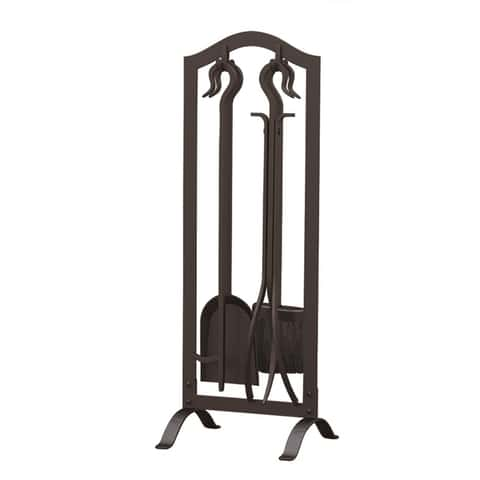 Panacea Wrought Iron Five Bar Fireplace Grate, Black, 23� at