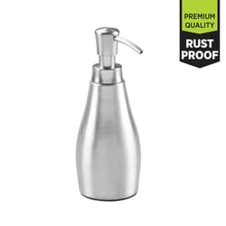 iDesign Brushed Silver Aluminum Soap Pump