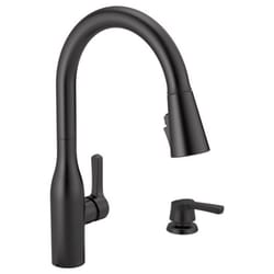 Delta Marca One Handle Matte Black Pull-Down Kitchen Faucet